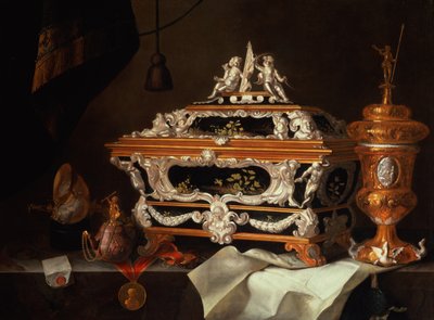 Una celebración del arte del orfebre de Pieter Gerritsz. van Roestraten